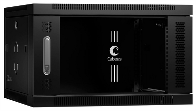 Шкаф Cabeus SH-05F-6U60/45-BK Шкаф телекоммуникационный настенный 19
