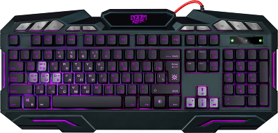 Defender Проводная игровая клавиатура Doom Keeper GK-100DL RU,3-х цветная,19 Anti-Ghost