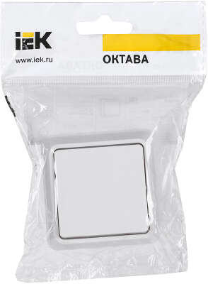 Выключатель IEK Октава откр. 1кл. IP20 белый (EVO10-K01-10-DC)