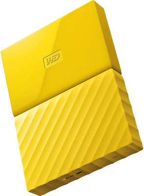 Внешний диск 1 ТБ WD My Passport USB 3.0, Yellow [WDBBEX0010BYL]