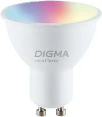 Умная лампа Digma DiLight L1 GU10 5Вт 400lm Wi-Fi (DLL1GU10)