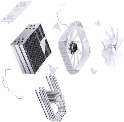 Кулер для процессора Jonsbo PISA A5 ARGB White