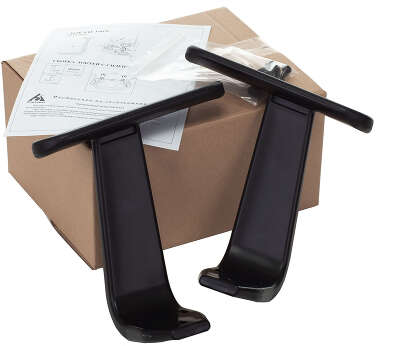 Подлокотники Бюрократ 356 ARM/356NEW черный для офис.кресла комплект 2шт пластик Т-образный