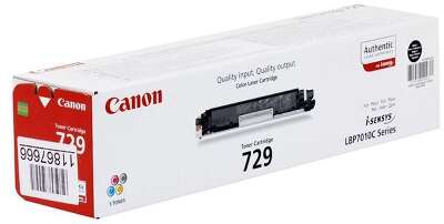 Картридж лазерный Canon 729BK 4370B002 черный (1200стр.) для Canon i-Sensys LBP-7010C/7018C