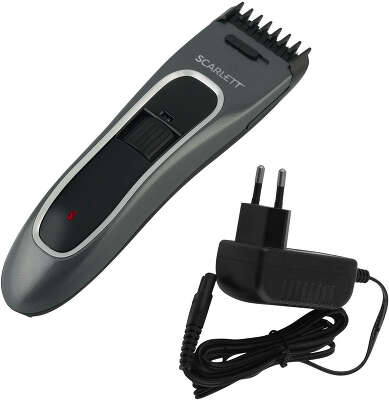 Машинка для стрижки Scarlett SC-HC63C54 графитовый/черный 6Вт (насадок в компл:1шт)