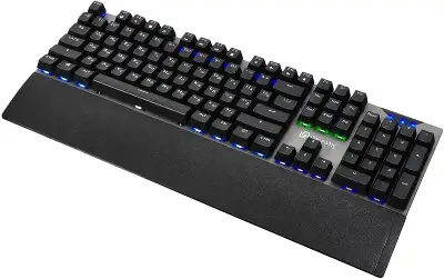 Клавиатура Оклик 935G RAGNAR механическая черный USB Multimedia for gamer LED (подставка для запястий)