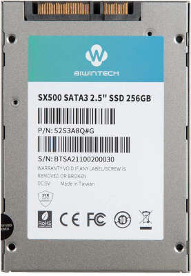 Твердотельный накопитель 2.5" SATA3 256Gb BiwinTech SX500 Series [52S3A8Q#G] (SSD)
