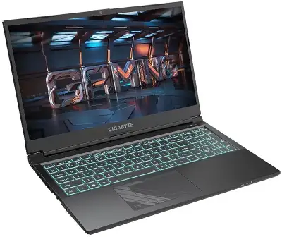 Ноутбук Gigabyte G5 Core i7 13620H 16Gb SSD512Gb NVIDIA GeForce RTX4060 8Gb 15.6" IPS FHD (1920x1080) FreeDOS black WiFi BT Cam (KF5-H3KZ353SD)