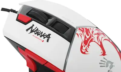 Мышь A4Tech Bloody W95 Max Naraka белый/рисунок оптическая 12000dpi USB 6but