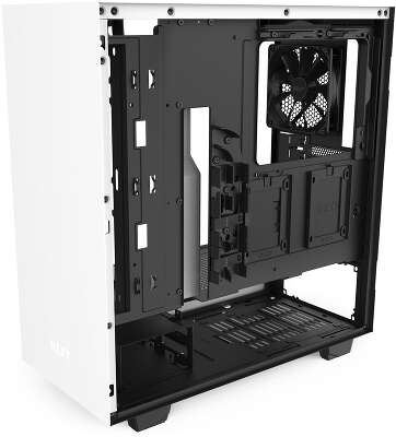 Корпус NZXT H510 White/black, белый, ATX, Без БП (CA-H510B-W1)