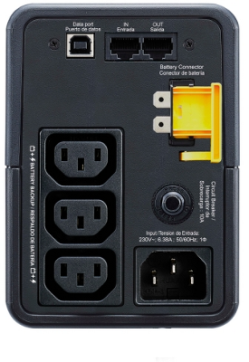 Источник бесперебойного питания APC Back-UPS 500VA/300W, 230V, 3xC13, USB, Data/DSL protect.,1 year warranty