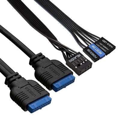 Корпус ExeGate AA-442U3, черный, ATX, Без БП (EX290175RUS)
