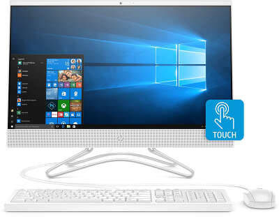Моноблок HP AIO 24-f0170ur 23.8" FHD i5 9400T/8/1000/128 SSD/MX110 2G/WF/BT/Cam/Kb+Mouse/W10,белый (8TY20EA)