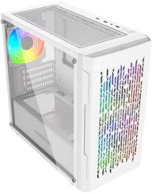 Корпус PowerCase Mistral Micro D3W ARGB, белый, mATX, без БП (CMMDW-A3)