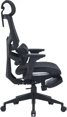 Кресло Cactus CS-CHR-MC01-BK черный сет./экокожа с подголов. крестов. пластик