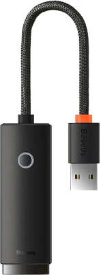 Адаптер Baseus Lite Series Ethernet Adapter USB-A to RJ45 LAN Port (100Mbps), Black [WKQX000001]