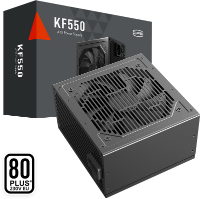 Блок питания ПК/ Power Supply PCCooler, 550W 80+ White (ATX, ATX 2.4, Non-modular, 1x24(20+4)pin 550mm, 1xCPU*2 8(4+4)pin 610+150mm, 1xPCIe*2 8(6+2)pin 510+150mm, 2xSATA*3+MOLEX4pin*1 450+150+150+150mm , Active, 120x120mm, 140x150x86mm, APFC, OVP, SCP, OP