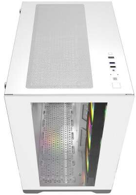 Корпус PowerCase CVWA-L4, белый, ATX, Без БП (CVWA-L4)