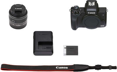 Цифровая фотокамера Canon EOS-M50 Mark II Black Kit (EF-M 15-45 мм f/3.5-6.3 IS STM)