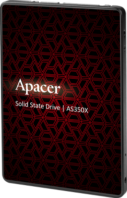 Твердотельный накопитель Apacer SSD PANTHER AS350X 128Gb SATA 2.5" 7mm, R560/W540 Mb/s, 3D NAND, IOPS 38K/75K, MTBF 1,5M, 75TBW, Retail, 3 years (AP128GAS350XR-1)
