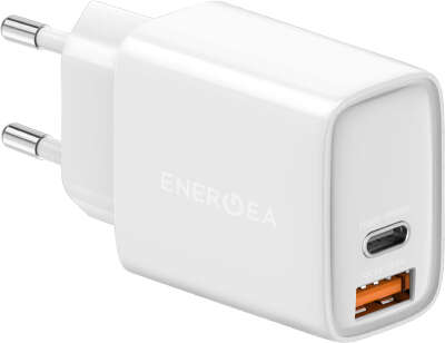 Зарядное устройство EnergEA Ampcharge PS33 Pro USB-C/USB 33W, White [CHR-AC-PS33EU]