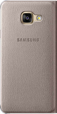 Чехол-книжка Samsung для Samsung Galaxy A3 Flip Wallet A310, золотистый (EF-WA310PFEGRU)