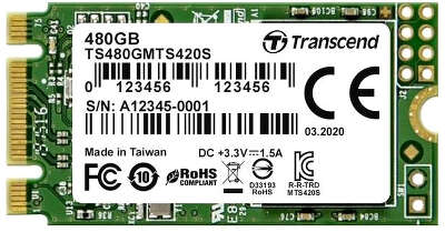 Твердотельный накопитель 480Gb [TS480GMTS420S] (SSD) Transcend MTS420
