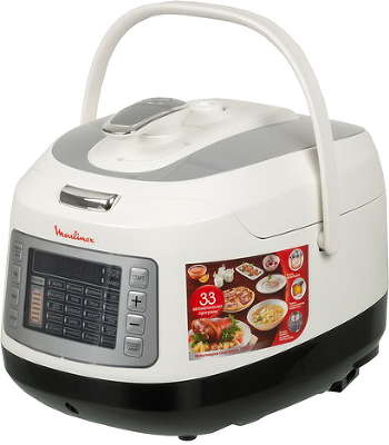 Мультиварка-скороварка Moulinex CE503132 белый/черный