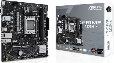 Материнская плата mATX LGAAM5 ASUS PRIME A620M-K