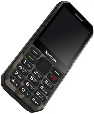 Мобильный телефон XENIUM X300 зеленый моноблок 2Sim 2.8" 240x320 Nucleus 0.3Mpix GSM900/1800 MP3 FM microSD max32Gb