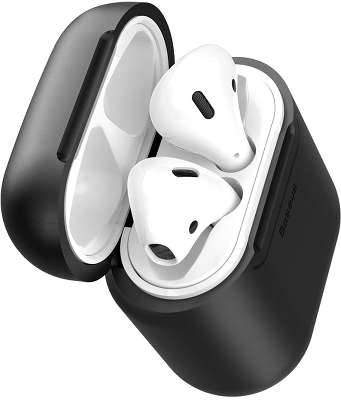 Кейс для беспроводной зарядки AirPods Baseus Wireless Charger, Black [WIAPPOD-01]