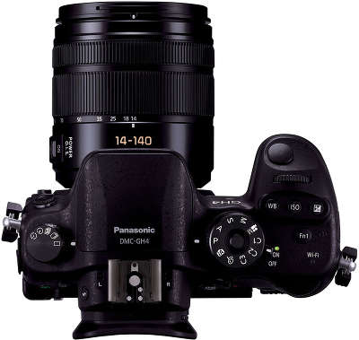Цифровая фотокамера Panasonic Lumix DMC-GH4HEE-K Black kit (Micro 4/3 14-140 mm)