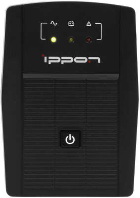 ИБП Ippon Back Basic 850 Euro black (линейно-интерактивный, 850VA, 480W, 2xEURO, USB) (403408)