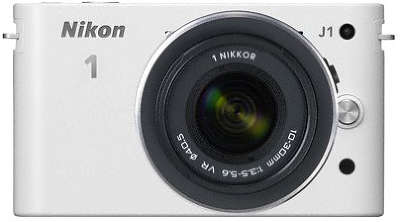 Цифровая фотокамера Nikon 1 J1 White Kit (10-30 мм f/3.5-5.6 VR)