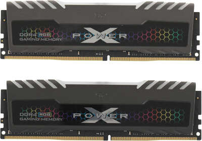 Набор памяти DDR4 DIMM 2x16Gb DDR3600 Silicon Power XPower Turbine RGB (SP032GXLZU360BDB)