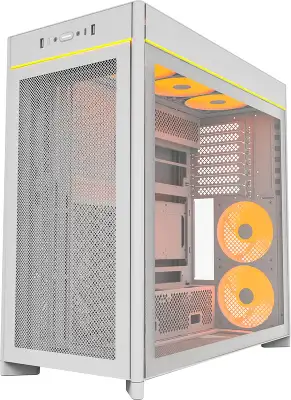 Корпус Montech HS01 PRO белый без БП ATX 5x120mm 2xUSB3.0 1xUSB3.1 audio