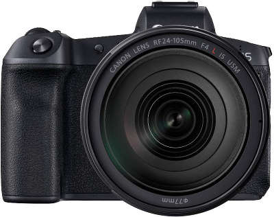 Цифровая фотокамера Canon EOS-R Black Kit (24-105 мм f/4L IS USM) + EF-EOS R адаптер