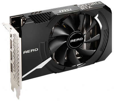 Видеокарта MSI NVIDIA nVidia GeForce RTX 3060Ti AERO ITX OC 8Gb DDR6 PCI-E HDMI, 3DP LHR