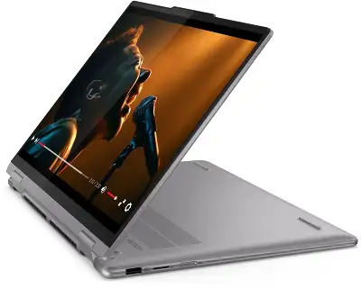 Ноутбук Lenovo Yoga 7 14AHP9 Ryzen 5 8640HS 16Gb SSD1Tb AMD Radeon 760M 14" IPS Touch WUXGA (1920x1200) Windows 11 Home dk.grey WiFi BT Cam Bag (83DK006SRK)