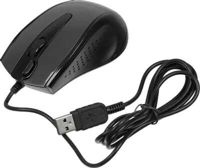 A-4Tech Мышь N-500F V-TRACK (серый глянец/черный) USB, 3+1 кл.-кн.,провод.мышь [641866]
