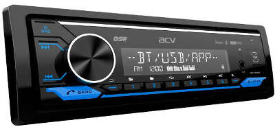Автомагнитола ACV ADX-907BM 1DIN 4x50Вт v5.0 DSP 3 ПДУ (40306)