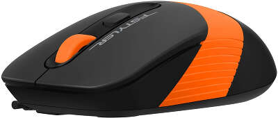 Мышь A4Tech Fstyler FM10S черный/оранжевый оптическая 1600dpi silent USB 3but (FM10S USB ORANGE)