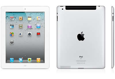 Планшетный компьютер Apple iPad 2 32 ГБ Wi-Fi + 3G White [MC983RS/A] 