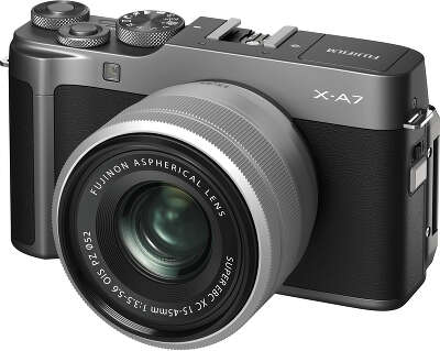 Цифровая фотокамера Fujifilm X-A7 Dark Silver kit (XC15-45 мм f/3.5-5.6 OIS)