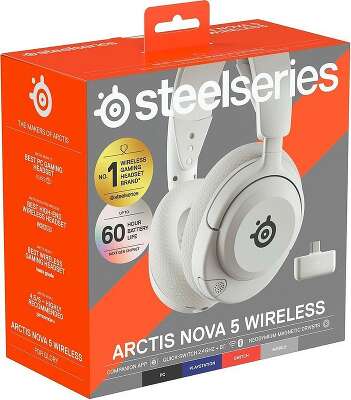 Наушники SteelSeries Arctis Nova 5 Wireless White
