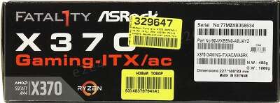 Материнская плата mini-ITX LGAAM4 ASRock Fatal1ty X370 Gaming-ITX/ac