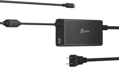 Зарядное устройство j5create 100W PD USB-C Super Charger, Black [JUP2290]