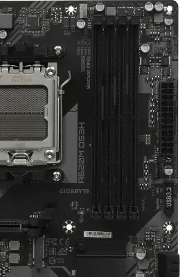 Материнская плата Gigabyte A620M DS3H Socket AM5 AMD A620 4xDDR5 mATX AC`97 8ch(7.1) GbLAN RAID+VGA+HDMI+DP