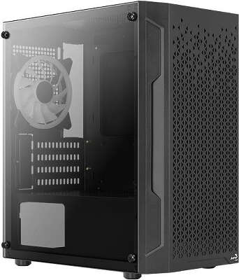 Корпус AeroCool Trinity Mini-G-BK v2, черный, mATX, Без БП (ACCS-PV32033.11)