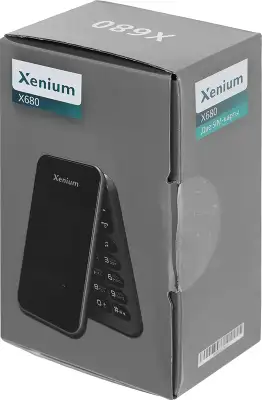 Мобильный телефон Xenium X680 темно-серый раскладной 2Sim 2.8